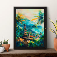 Bali Watercolor Poster Wall Art Bali Wall Hanging Home Décor Bali Gift Art Lovers Indonesia Wall Art