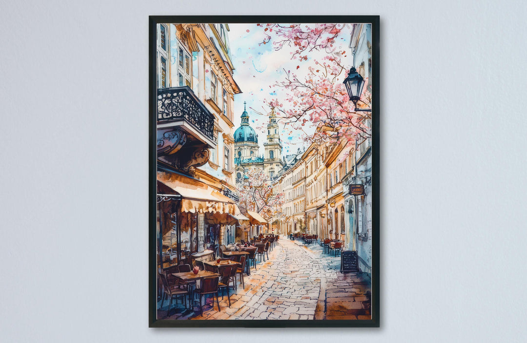 Vienna Watercolor Poster Wall Art Vienna Wall Hanging Home Décor Vienna Gift Art Lovers Austria Art Lover Gift
