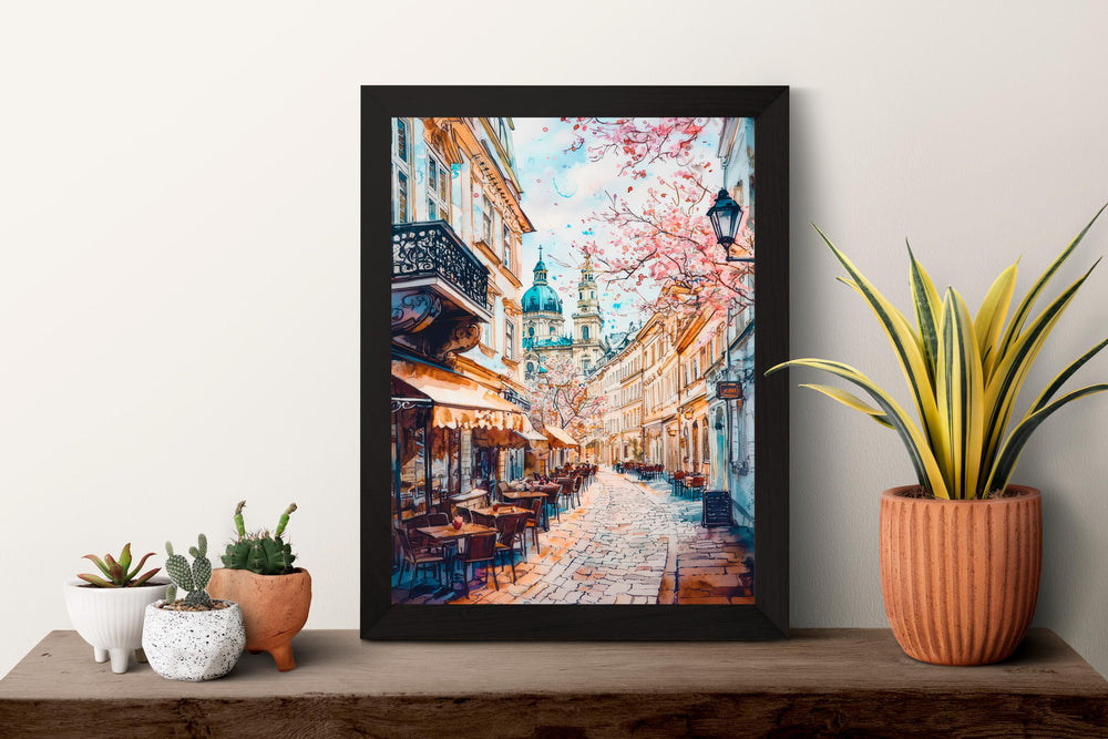 Vienna Watercolor Poster Wall Art Vienna Wall Hanging Home Décor Vienna Gift Art Lovers Austria Art Lover Gift