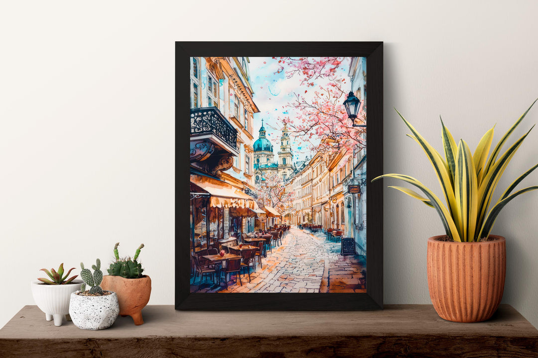Vienna Watercolor Poster Wall Art Vienna Wall Hanging Home Décor Vienna Gift Art Lovers Austria Art Lover Gift