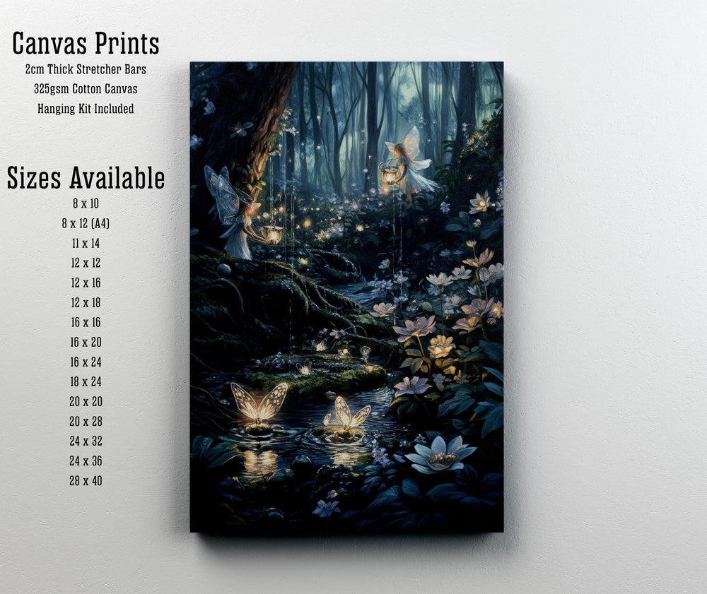 Rainbow Goblet Gathering Cottagecore Print Poster Vintage Magical Art Dark Academia Antique Illustration Enchanted Woodland Cottagecore