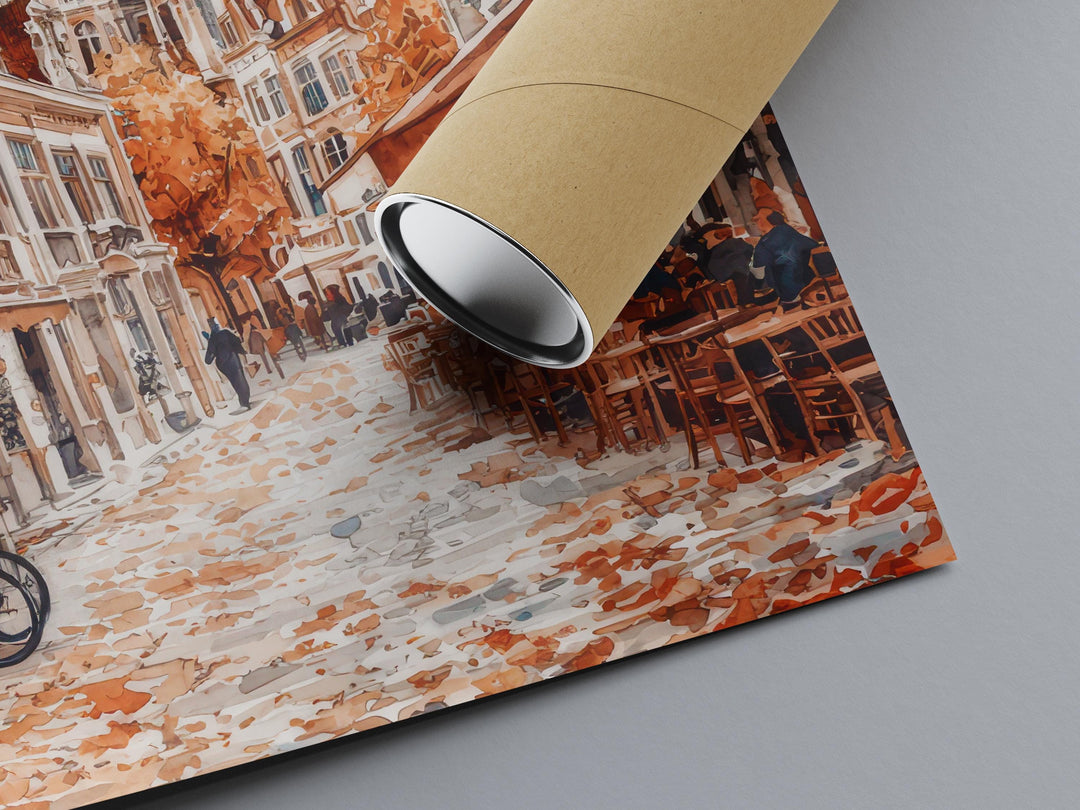 Brussels Watercolor Poster Wall Art Brussels Wall Hanging Home Décor Brussels Gift Art Lovers Belgium Wall Art