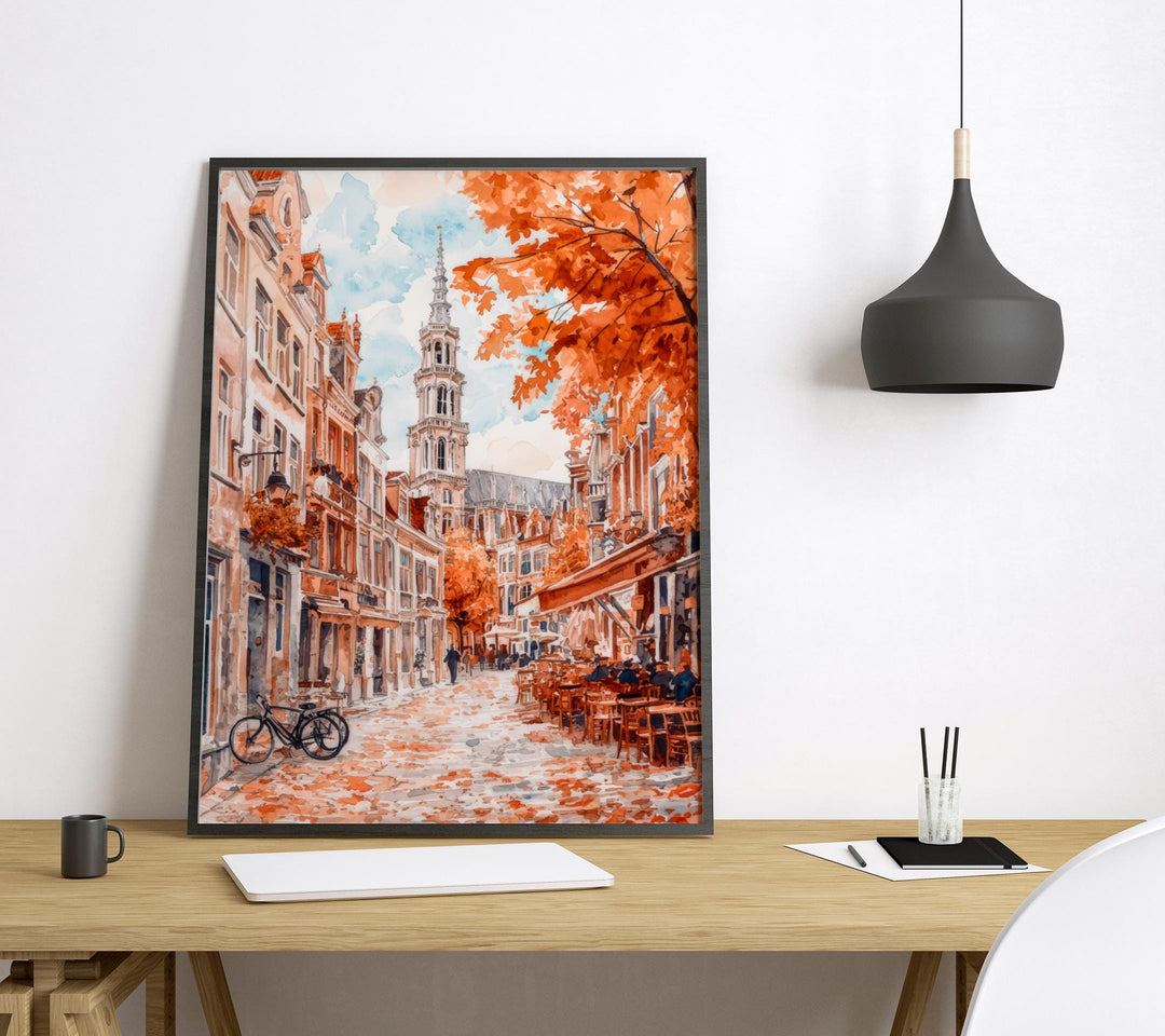 Brussels Watercolor Poster Wall Art Brussels Wall Hanging Home Décor Brussels Gift Art Lovers Belgium Wall Art