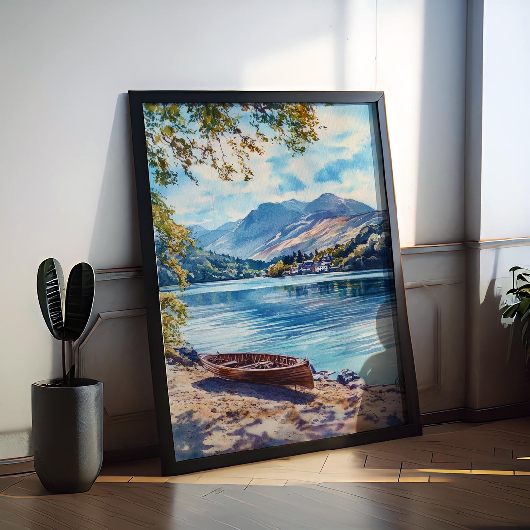 Coniston Watercolor Poster Wall Art Coniston Wall Hanging Home Décor Coniston Gift Art Lovers United Kingdom Art Lover Gift
