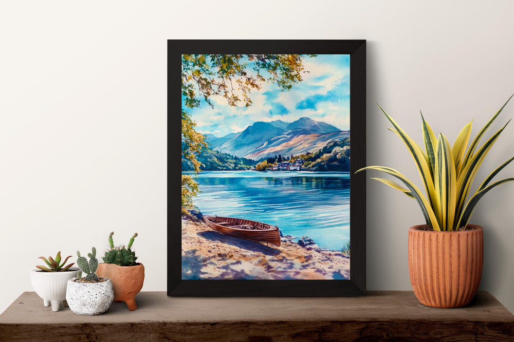 Coniston Watercolor Poster Wall Art Coniston Wall Hanging Home Décor Coniston Gift Art Lovers United Kingdom Art Lover Gift