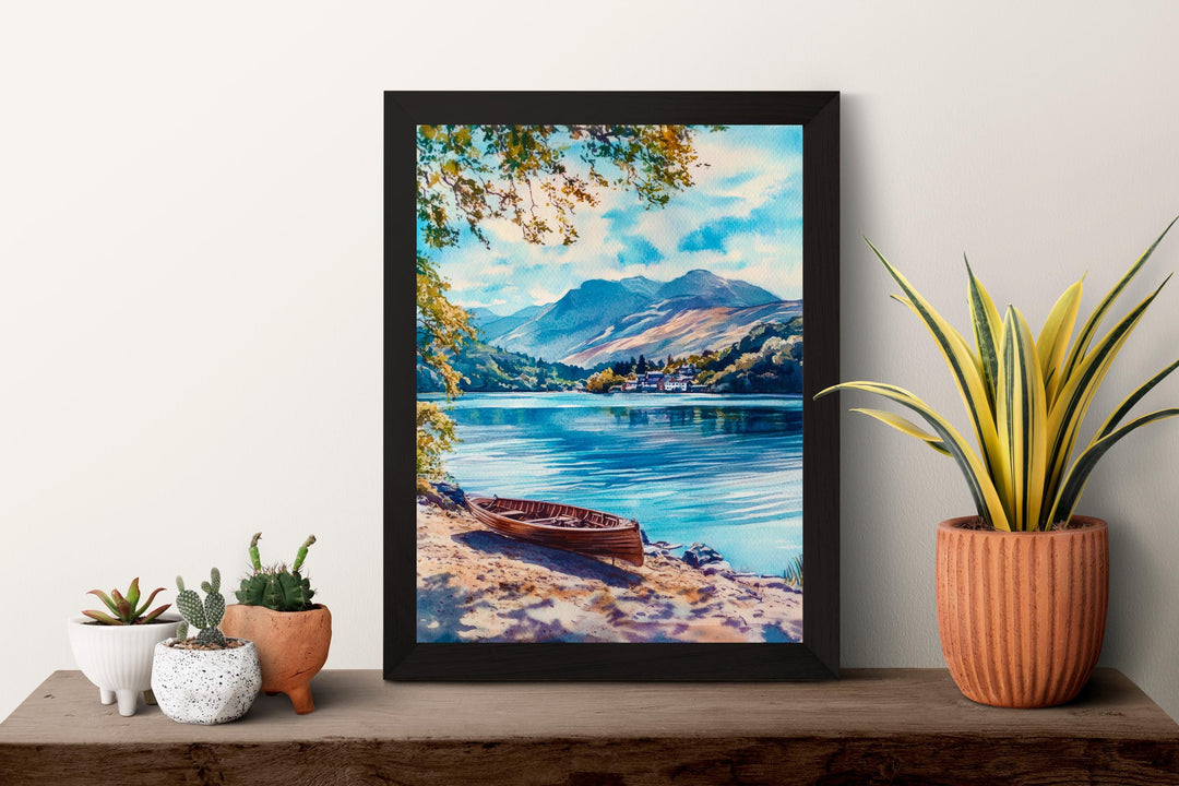 Coniston Watercolor Poster Wall Art Coniston Wall Hanging Home Décor Coniston Gift Art Lovers United Kingdom Art Lover Gift