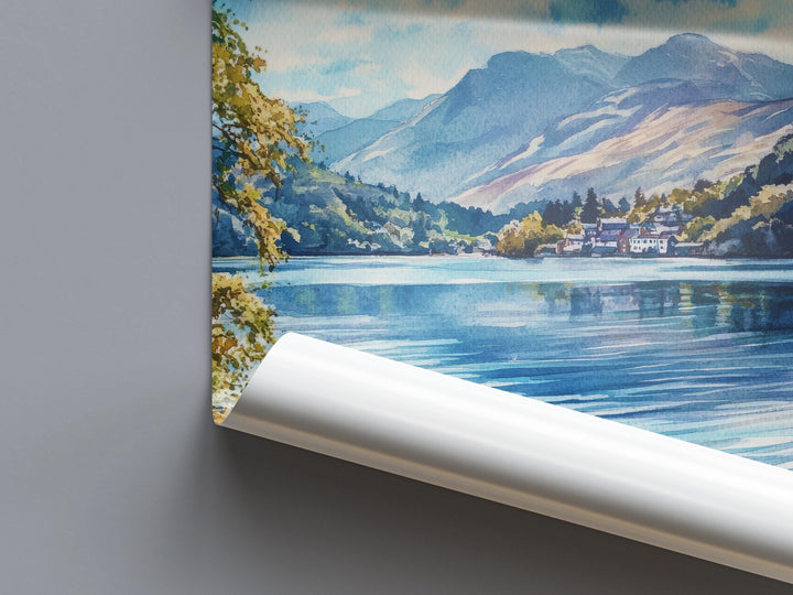 Coniston Watercolor Poster Wall Art Coniston Wall Hanging Home Décor Coniston Gift Art Lovers United Kingdom Art Lover Gift