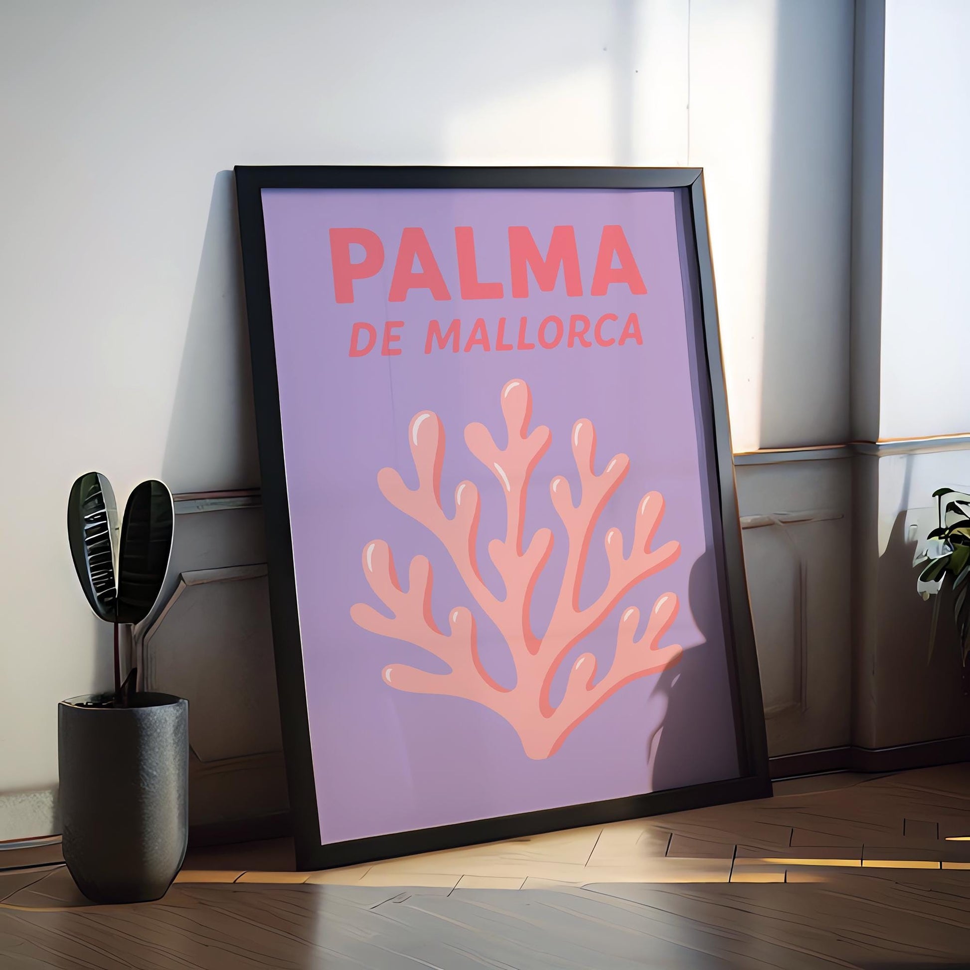 Palma de Mallorca Preppy Poster Wall Art Palma de Mallorca Wall Decor Home Décor Palma de Mallorca Gift Spain Art Lover Gift, Travel Art