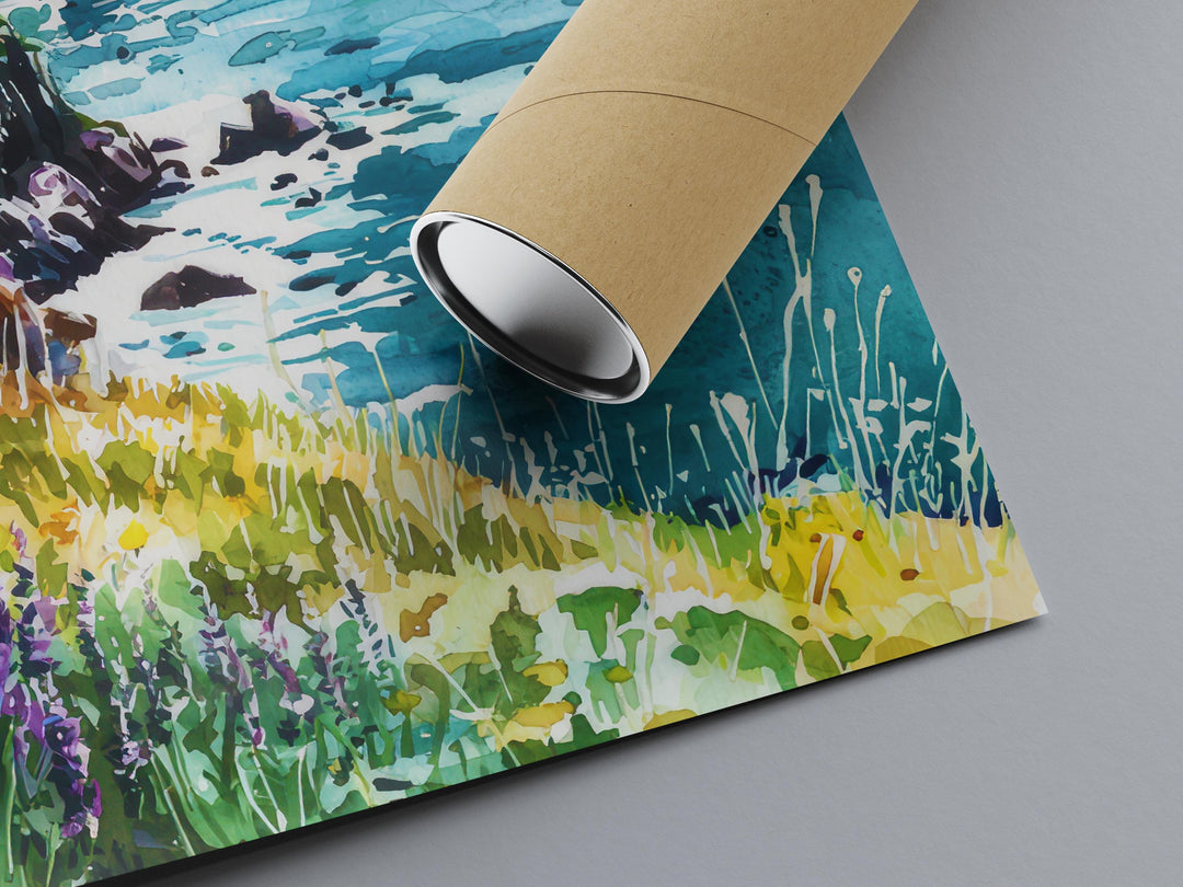 Dingle Peninsula Watercolor Poster Wall Art Dingle Peninsula Wall Hanging Home Décor Dingle Peninsula Gift Art Lovers Ireland Wall Art