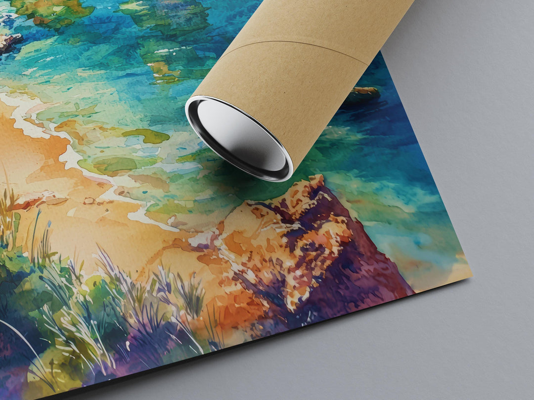 Lagos watercolor poster Wall Art Lagos Wall Hanging Home Décor Lagos Gift Art Lovers Portugal Art Lover Gift Portugal wall art