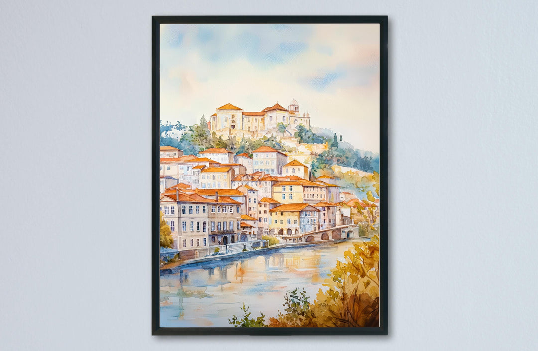 Coimbra watercolor poster Wall Art Coimbra Wall Hanging Home Décor Coimbra Gift Art Lovers Portugal Art Lover Gift Portugal wall art