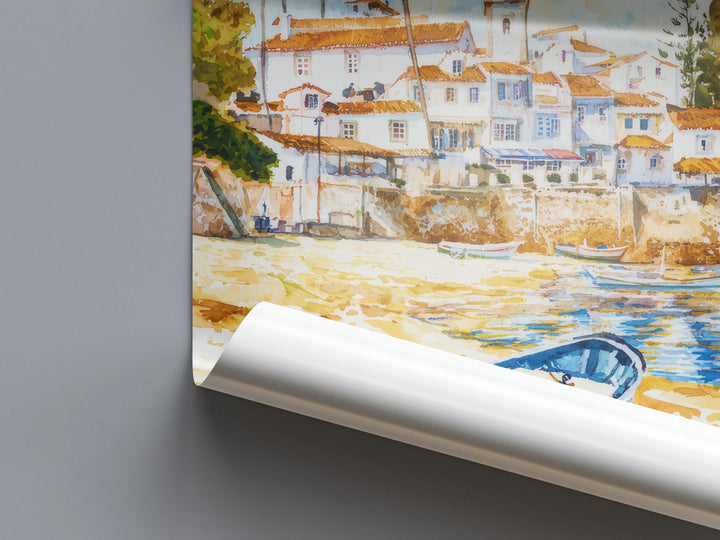 Cascais watercolor poster Wall Art Cascais Wall Hanging Home Décor Cascais Gift Art Lovers Portugal Art Lover Gift Portugal wall art