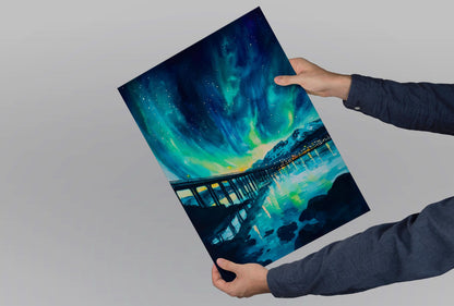 Tromso watercolor poster Wall Art Tromso Wall Hanging Home Décor Tromso Gift Art Lovers Norway Art Lover Gift Norway wall art