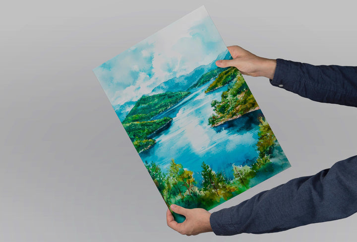 Mljet Watercolor Poster Wall Art Mljet Wall Hanging Home Décor Mljet Gift Art Lovers Croatia Wall Art