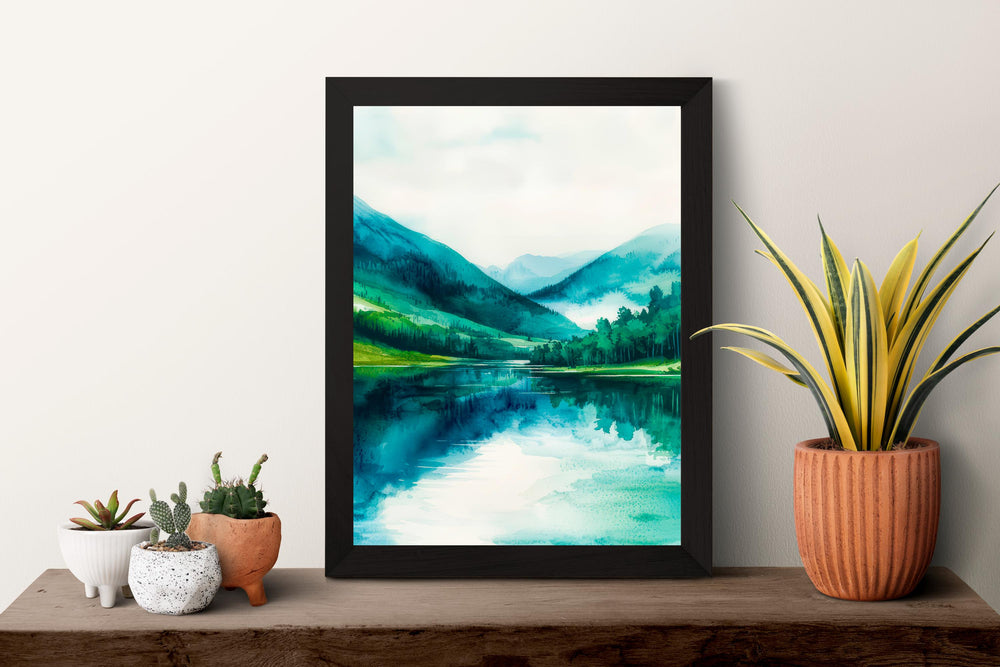 Wicklow Mountains Watercolor Poster Wall Art Wicklow Mountains Wall Hanging Home Décor Wicklow Mountains Gift Art Lovers Ireland Wall Art