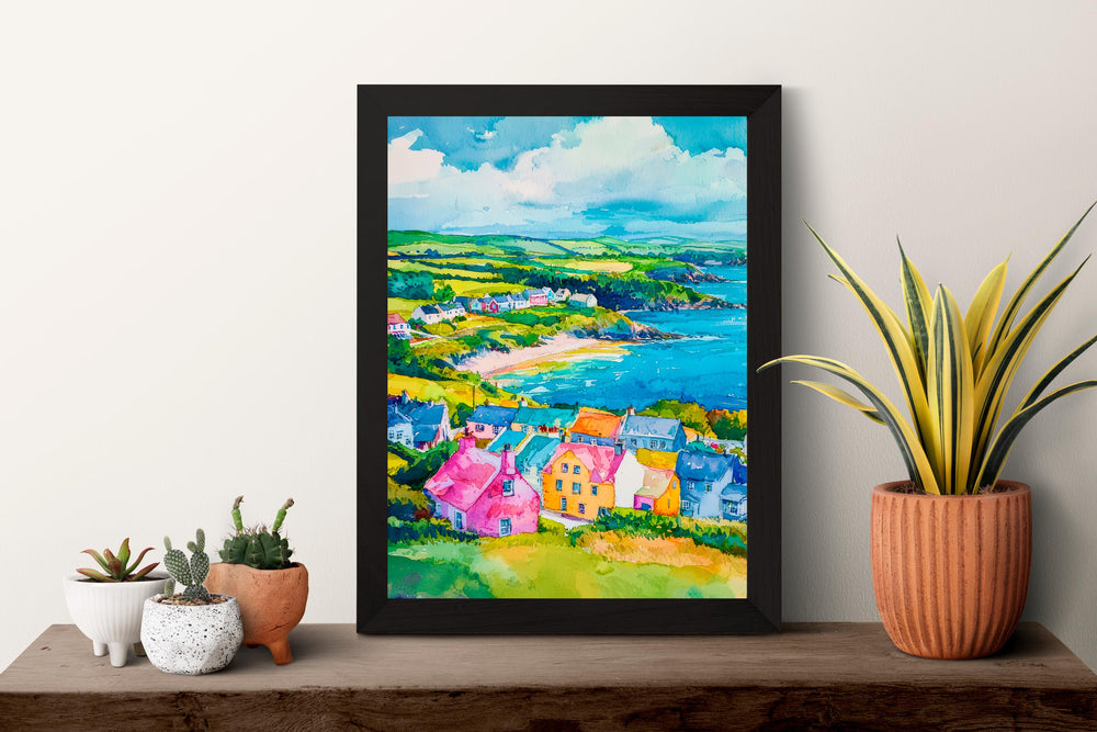 West Cork Watercolor Poster Wall Art West Cork Wall Hanging Home Décor West Cork Gift Art Lovers Ireland Wall Art West Cork Travel Poster
