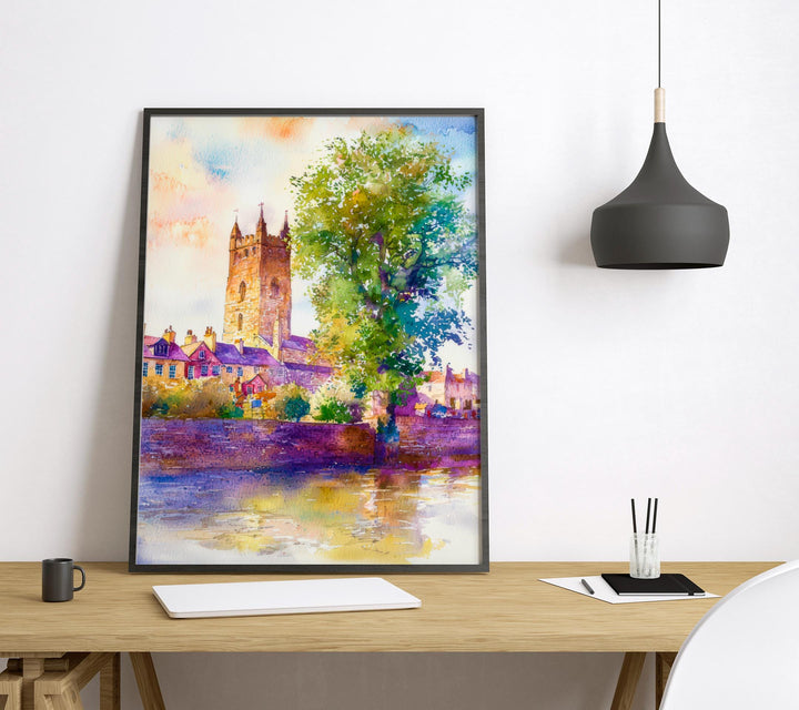 Limerick Watercolor Poster Wall Art Limerick Wall Hanging Home Décor Limerick Gift Art Lovers Ireland Wall Art Limerick Travel Poster Gift