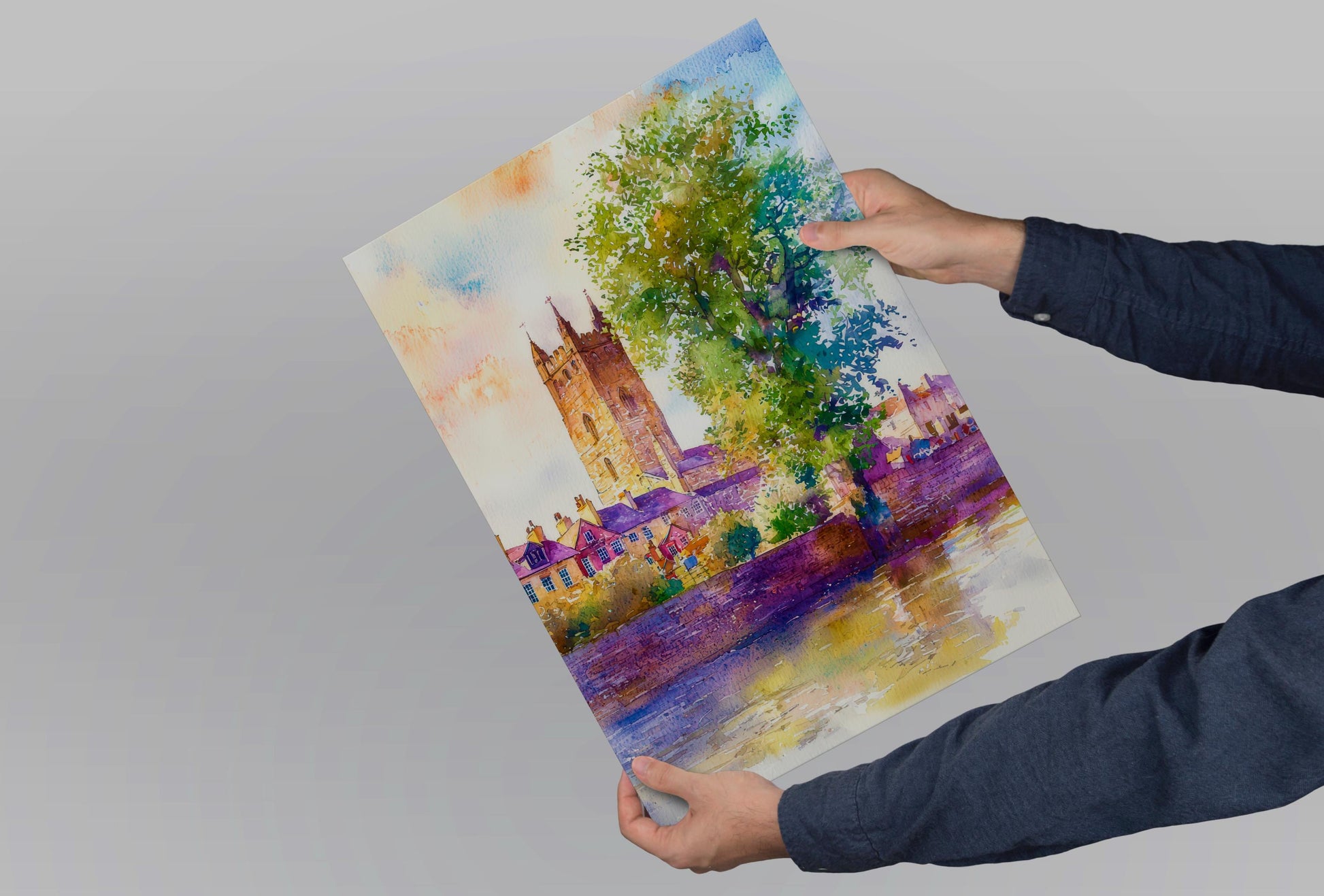 Limerick Watercolor Poster Wall Art Limerick Wall Hanging Home Décor Limerick Gift Art Lovers Ireland Wall Art Limerick Travel Poster Gift