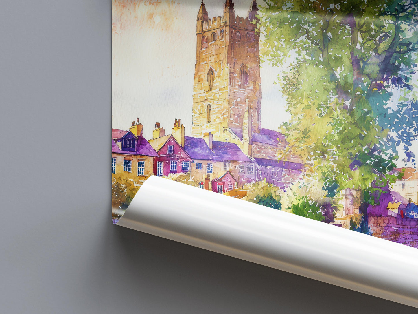 Limerick Watercolor Poster Wall Art Limerick Wall Hanging Home Décor Limerick Gift Art Lovers Ireland Wall Art Limerick Travel Poster Gift