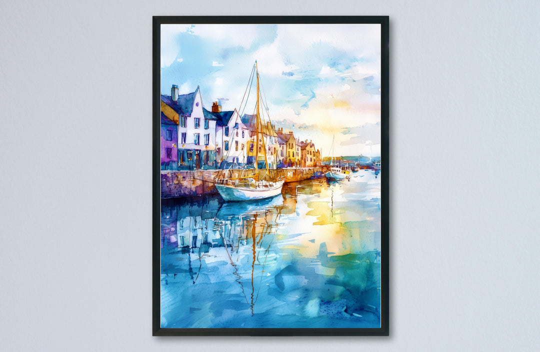 Galway Watercolor Poster Wall Art Galway Wall Hanging Home Décor Galway Gift Art Lovers Ireland Wall Art Galway Travel Poster Gift