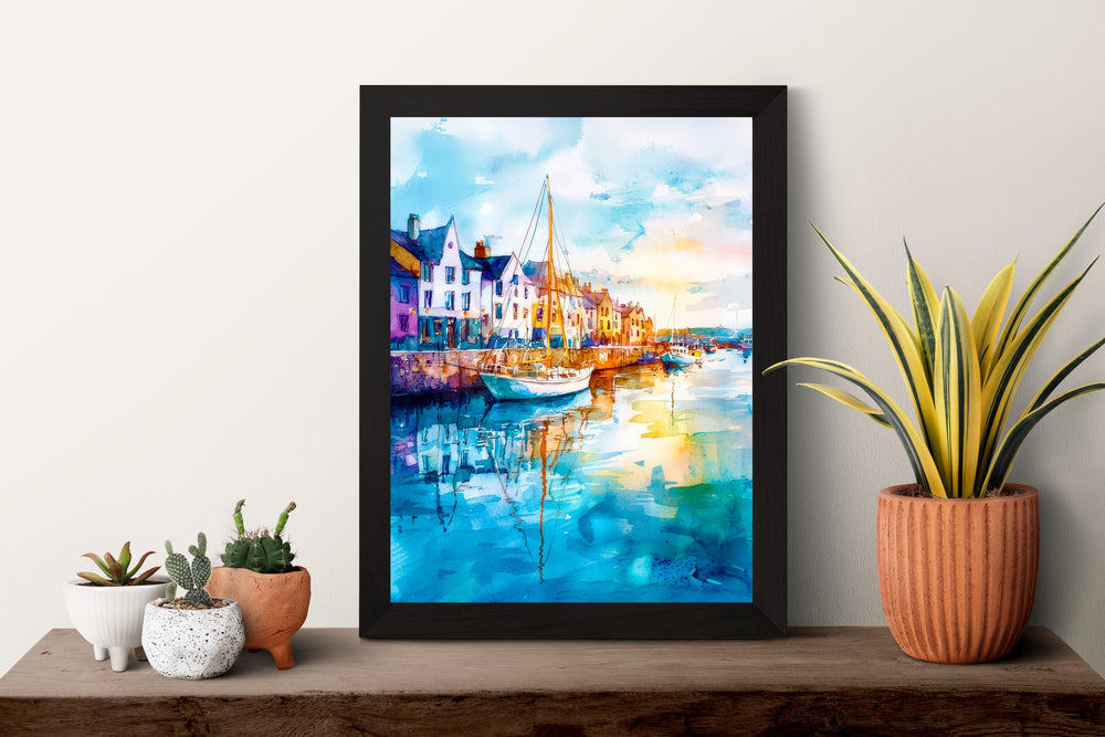 Galway Watercolor Poster Wall Art Galway Wall Hanging Home Décor Galway Gift Art Lovers Ireland Wall Art Galway Travel Poster Gift