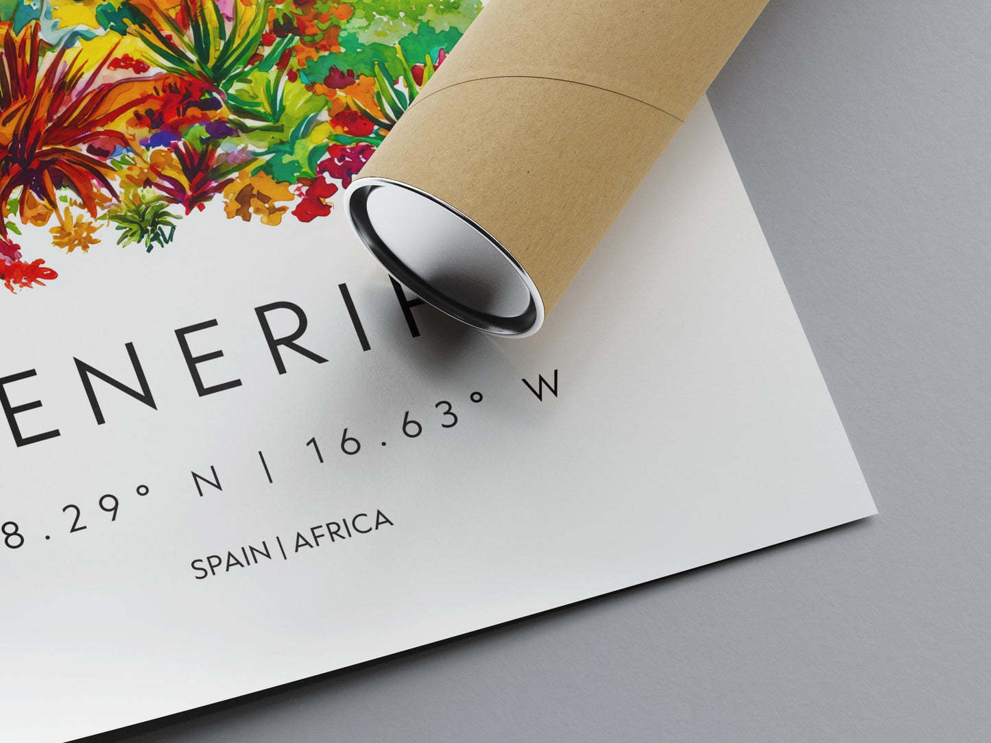 Tenerife Watercolor Poster Wall Art Tenerife Wall Hanging Home Décor Tenerife Gift Art Lovers Spain Wall Art