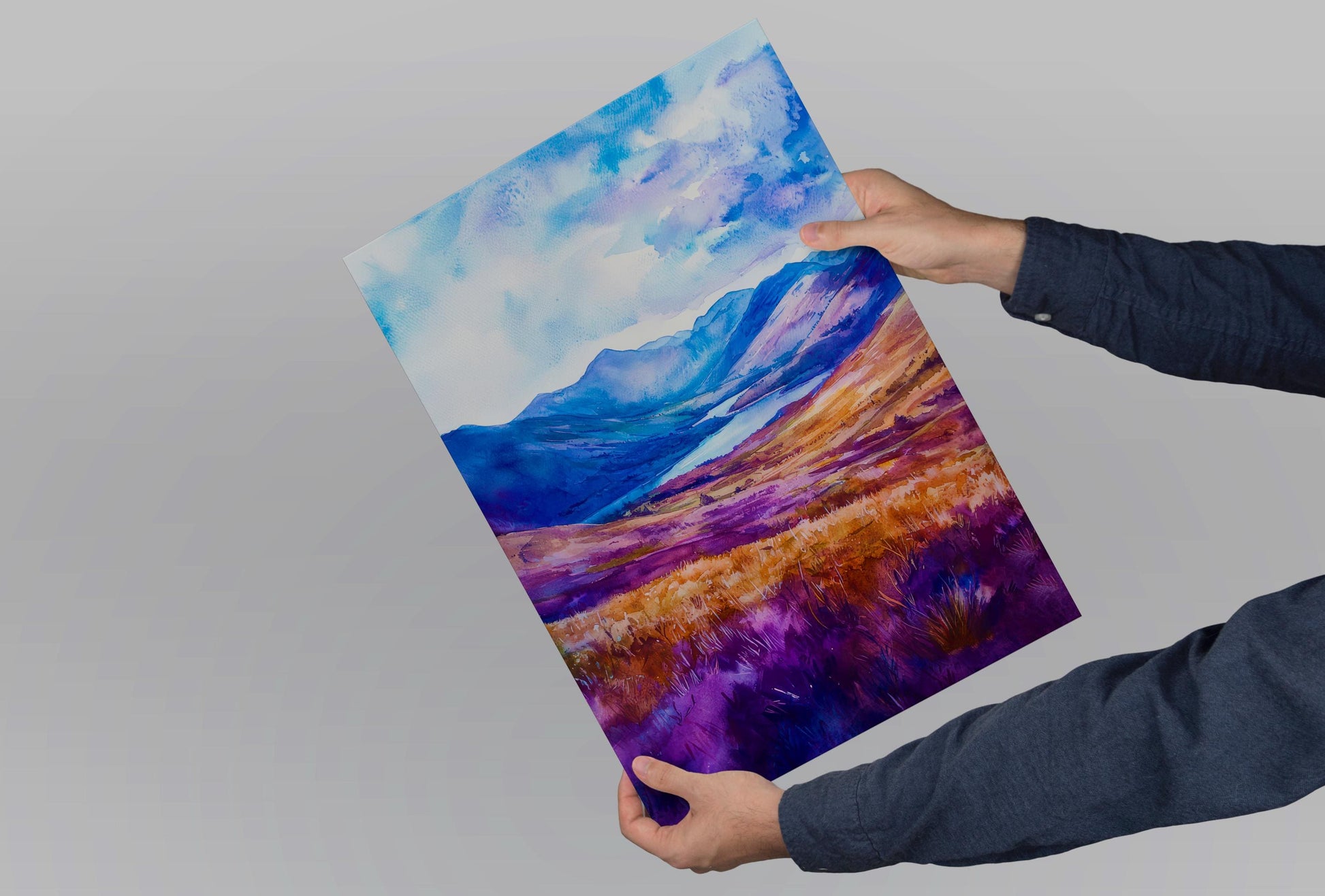 Cairngorms NP watercolor poster Wall Art Cairngorms NP Wall Hanging Home Décor Cairngorms NP Gift Art Lovers Scotland Art Lover Gift