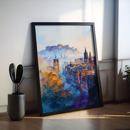 Edinburgh watercolor poster Wall Art Edinburgh Wall Hanging Home Décor Edinburgh Gift Art Lovers Scotland Art Lover Gift Scotland wall art