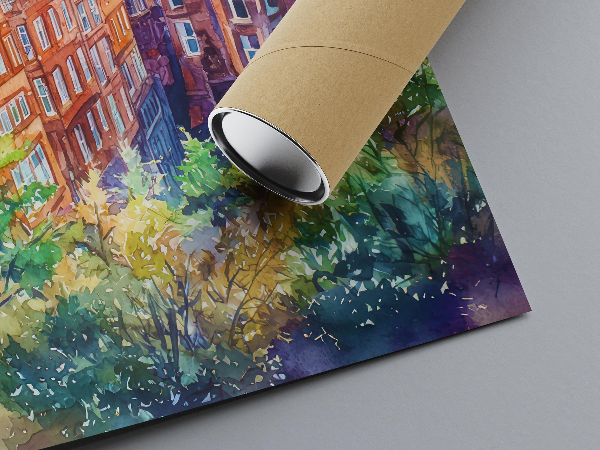 Glasgow watercolor poster Wall Art Glasgow Wall Hanging Home Décor Glasgow Gift Art Lovers Scotland Art Lover Gift Scotland wall art