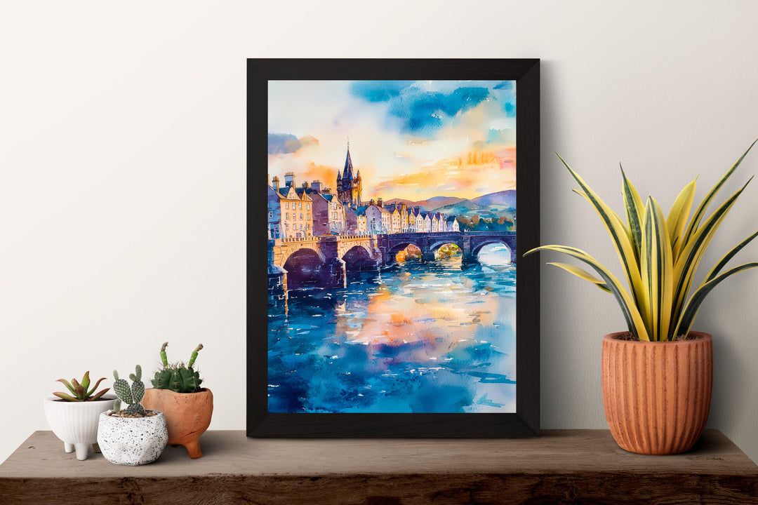 Inverness watercolor poster Wall Art Inverness Wall Hanging Home Décor Inverness Gift Art Lovers Scotland Art Lover Gift Scotland wall art