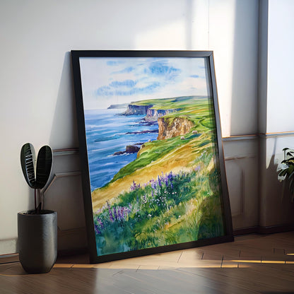 Orkney Islands watercolor poster Wall Art Orkney Islands Wall Hanging Home Décor Orkney Islands Gift Art Lovers Scotland Art Lover Gift