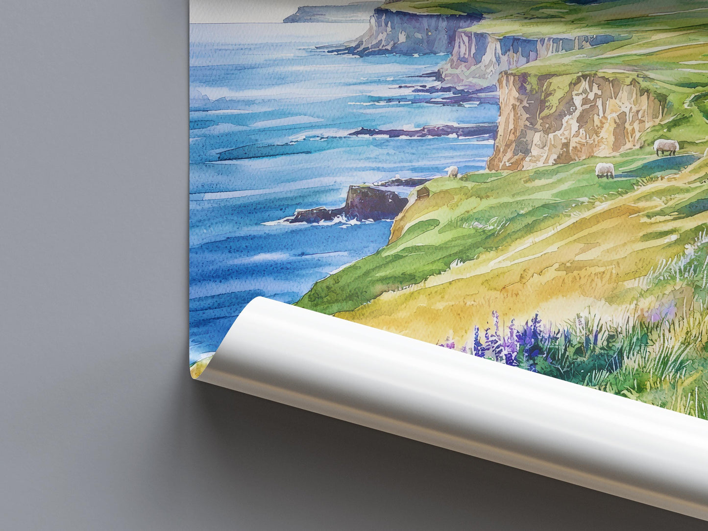 Orkney Islands watercolor poster Wall Art Orkney Islands Wall Hanging Home Décor Orkney Islands Gift Art Lovers Scotland Art Lover Gift