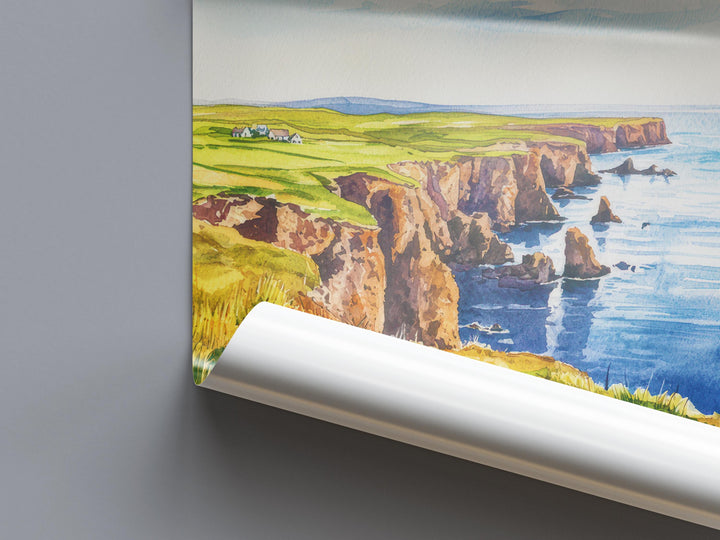 Shetland Islands watercolor poster Wall Art Shetland Islands Wall Hanging Home Décor Shetland Islands Gift Art Lovers Scotland Art Gift
