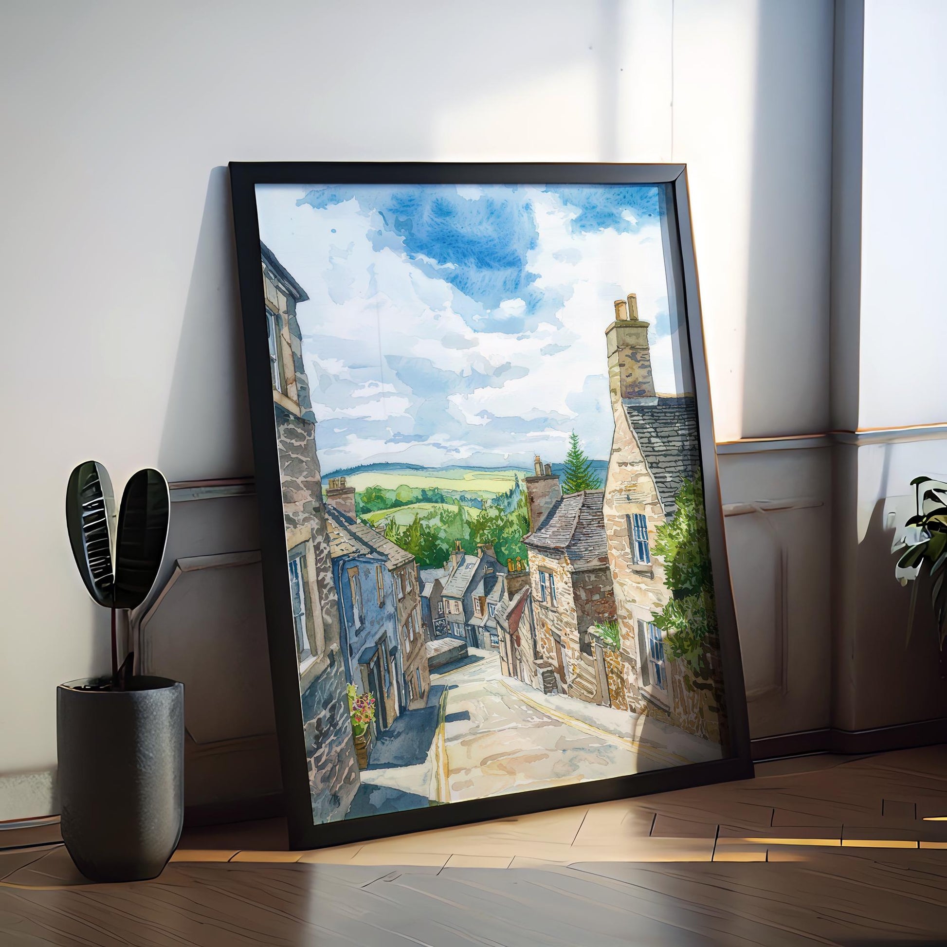 Tain watercolor poster Wall Art Tain Wall Hanging Home Décor Tain Gift Art Lovers Scotland Art Lover Gift Scotland wall art