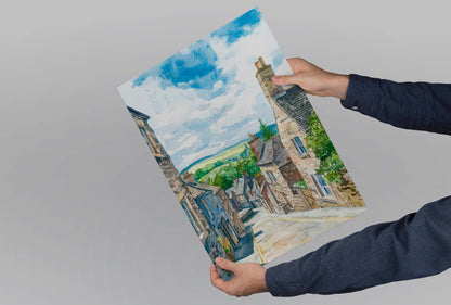 Tain watercolor poster Wall Art Tain Wall Hanging Home Décor Tain Gift Art Lovers Scotland Art Lover Gift Scotland wall art