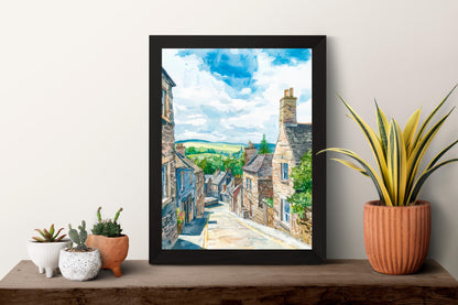 Tain watercolor poster Wall Art Tain Wall Hanging Home Décor Tain Gift Art Lovers Scotland Art Lover Gift Scotland wall art
