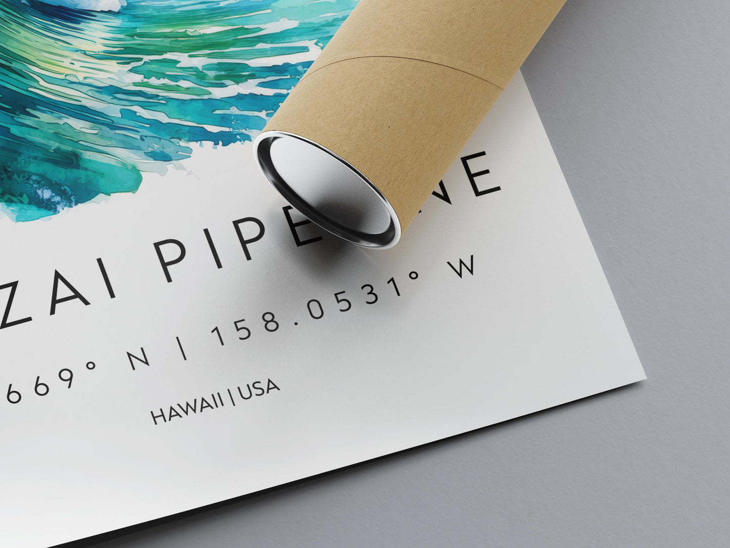 Banzai Pipeline watercolor poster Wall Art Banzai Pipeline Wall Hanging Home Décor Banzai Pipeline Gift Art Lovers Hawaii Art Lover Gift