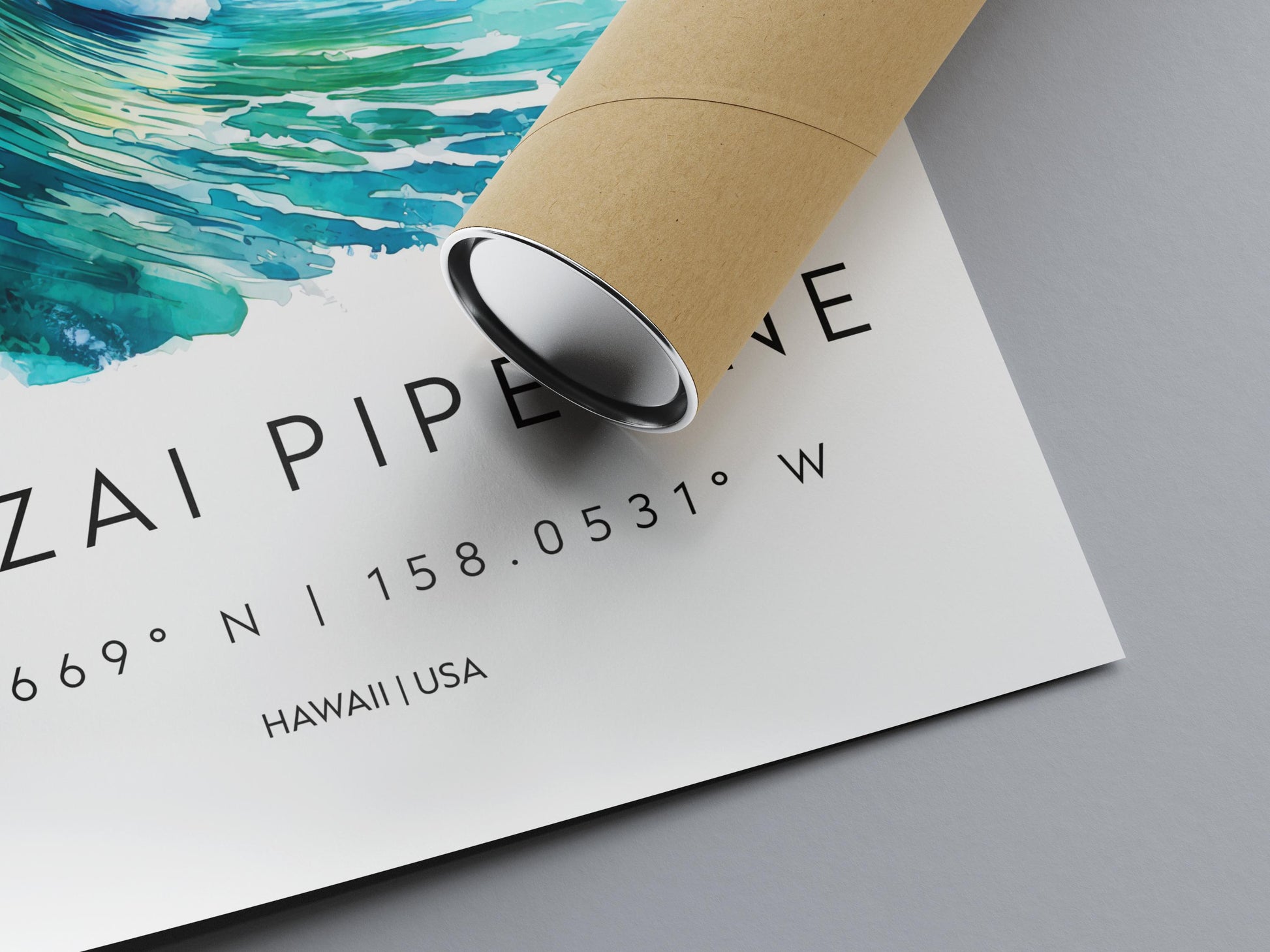 Banzai Pipeline watercolor poster Wall Art Banzai Pipeline Wall Hanging Home Décor Banzai Pipeline Gift Art Lovers Hawaii Art Lover Gift