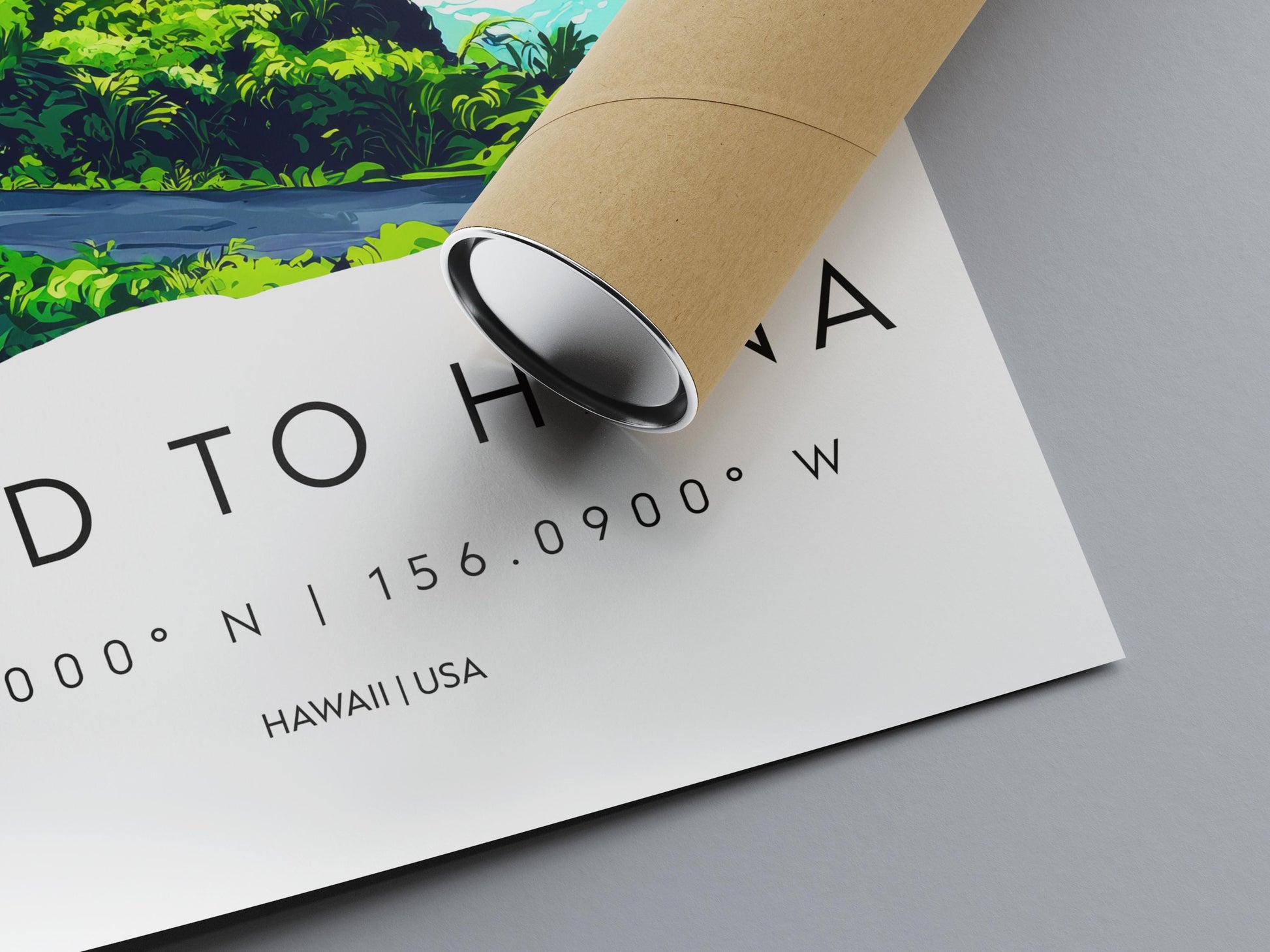 Road to Hana watercolor poster Wall Art Road to Hana Wall Hanging Home Décor Road to Hana Gift Art Lovers Hawaii Art Lover Gift Hawaii