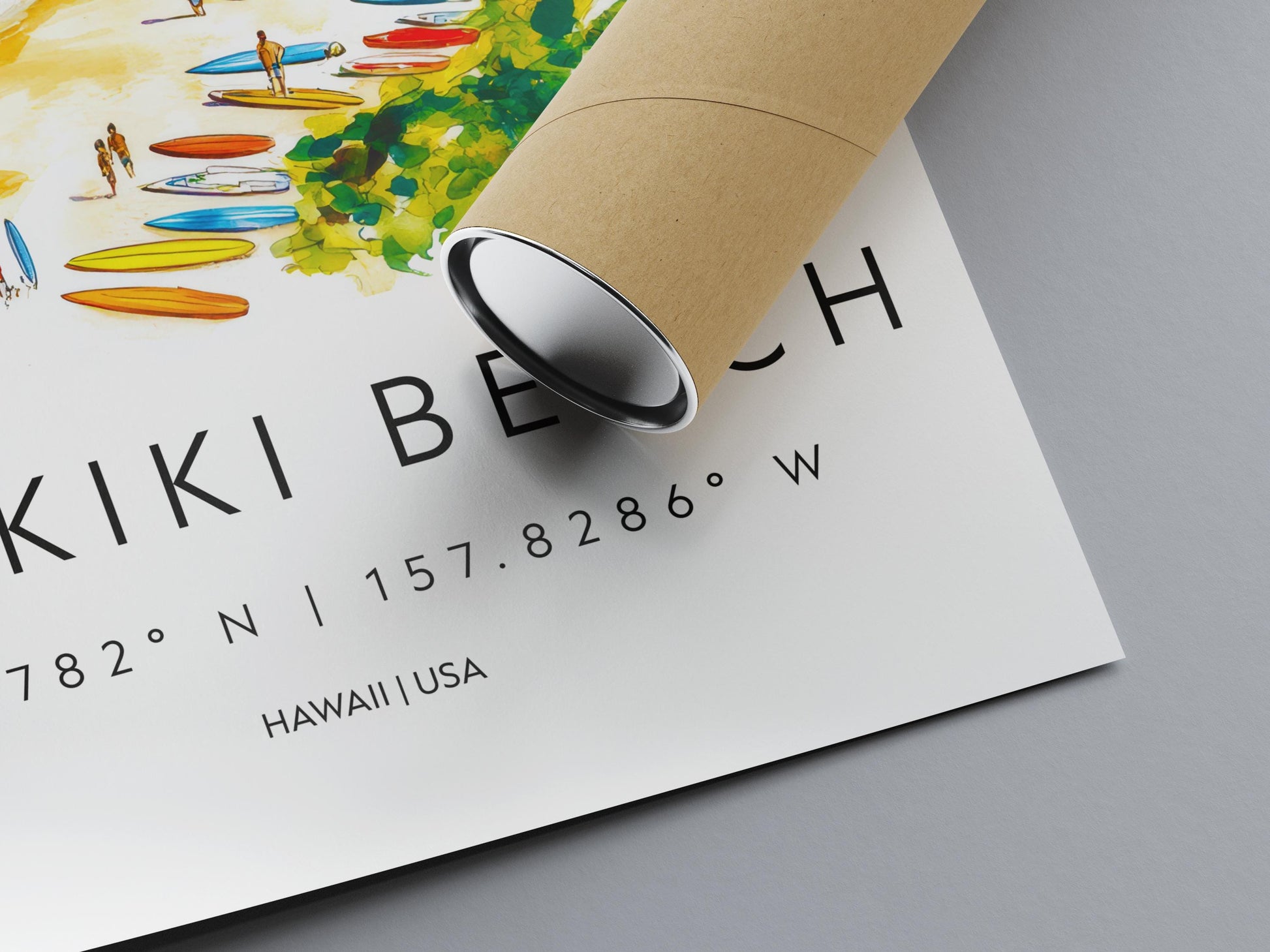 Waikiki Beach watercolor poster Wall Art Waikiki Beach Wall Hanging Home Décor Waikiki Beach Gift Art Lovers Hawaii Art Lover Gift Hawaii