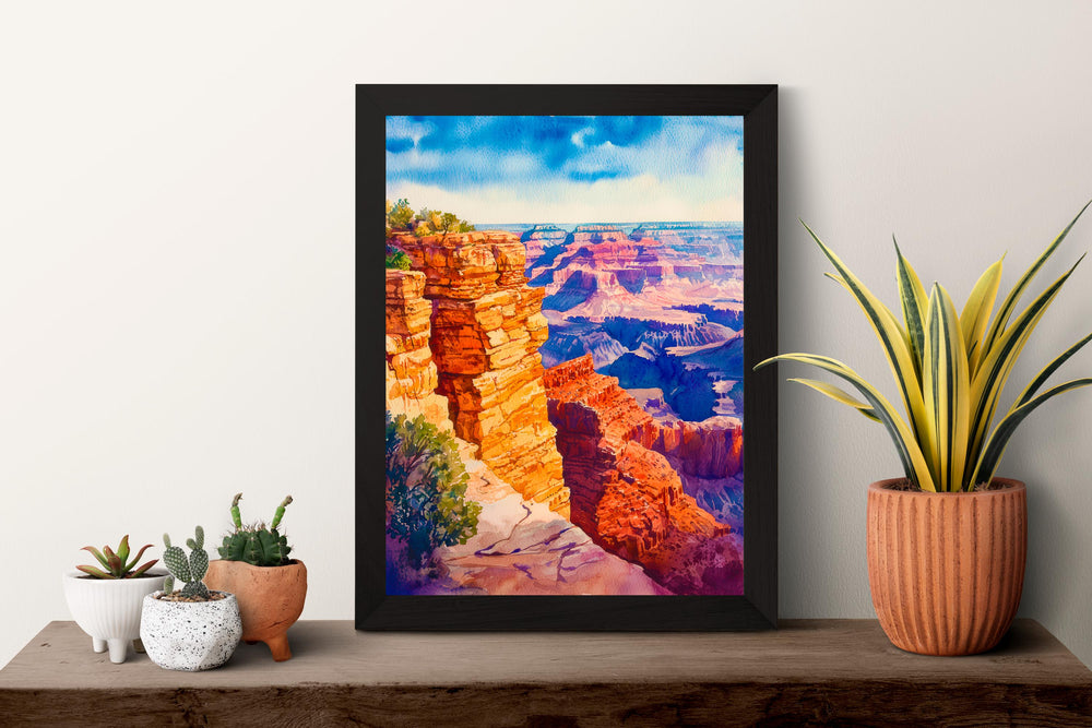 Grand Canyon watercolor poster Wall Art Grand Canyon Wall Hanging Home Décor Grand Canyon Gift Art Lovers Arizona Art Lover Gift Arizona
