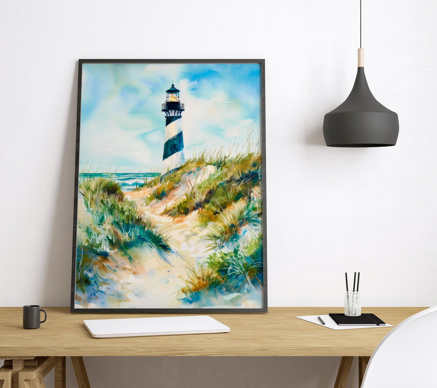 Outer Banks watercolor poster Wall Art Outer Banks Wall Hanging Home Décor Outer Banks Gift Art Lovers North Carolina Art Lover Gift