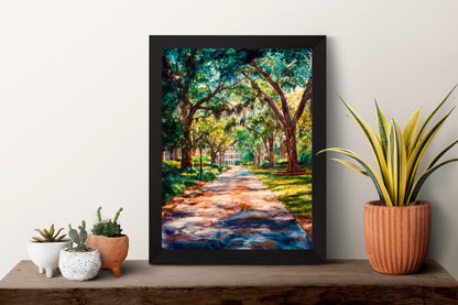 Savannah watercolor poster Wall Art Savannah Wall Hanging Home Décor Savannah Gift Art Lovers Georgia Art Lover Gift Georgia wall art
