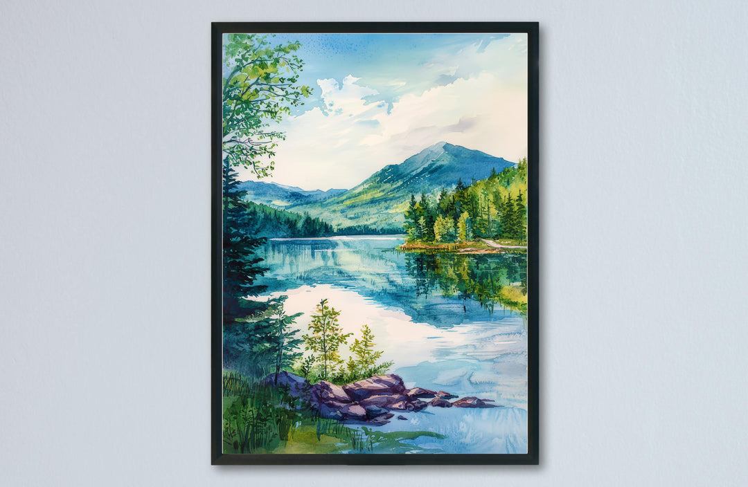 Catskills Mountains watercolor poster Wall Art Catskills Mountains Wall Hanging Home Décor Catskills Mountains Gift Art Lovers New York Art