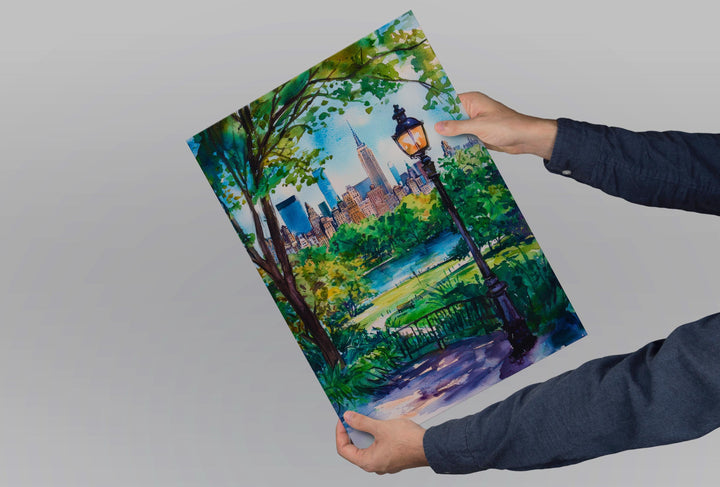 Central Park watercolor poster Wall Art Central Park Wall Hanging Home Décor Central Park Gift Art Lovers New York Art Lover Gift New York