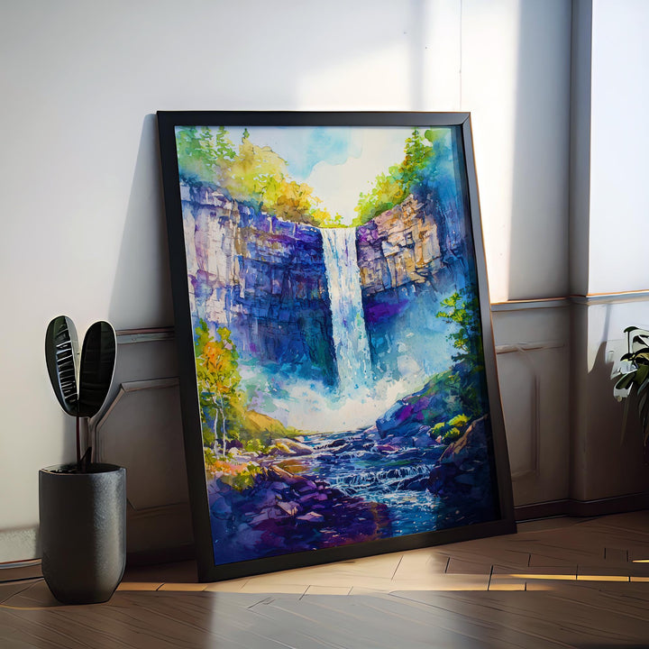 Taughannock Falls State Park watercolor poster Wall Art Taughannock Falls State Park Wall Hanging Home Décor Taughannock Falls State Park