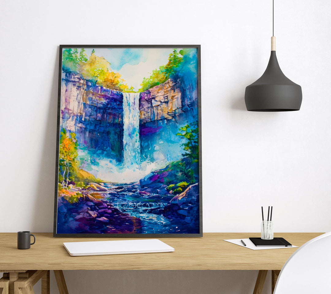 Taughannock Falls State Park watercolor poster Wall Art Taughannock Falls State Park Wall Hanging Home Décor Taughannock Falls State Park