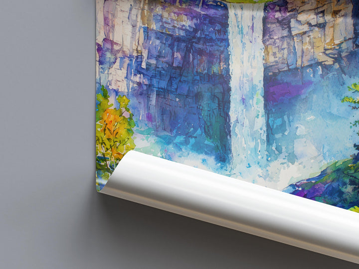 Taughannock Falls State Park watercolor poster Wall Art Taughannock Falls State Park Wall Hanging Home Décor Taughannock Falls State Park