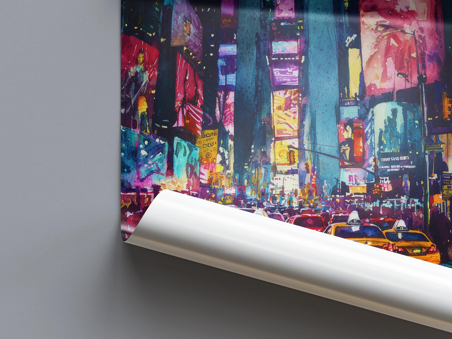 Times Square watercolor poster Wall Art Times Square Wall Hanging Home Décor Times Square Gift Art Lovers New York Art Lover Gift New York