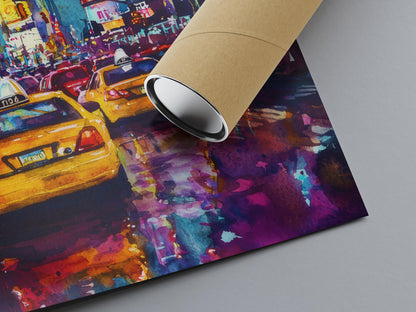 Times Square watercolor poster Wall Art Times Square Wall Hanging Home Décor Times Square Gift Art Lovers New York Art Lover Gift New York